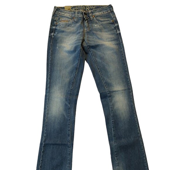 G-Star Raw Reese Straight Leg Mash Denim Duty Blue Wash Jeans Sz 26 x34 NWT - Picture 3 of 11